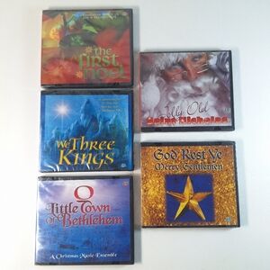 Lot of 5 Sealed Vintage Christmas CDs First Noel, We Three Kings, God Rest Ye